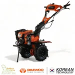 Motoculteur thermique à traction 212cm3, largeur de travail jusqu’à 130cm, 2 vitesses AV/1 AR, guidon ajustable – DAEWOO