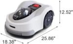 RJHJK Tondeuse à gazon robotique entièrement automatique avec station de charge automatique, sans fil, pour grandes pelouses jusqu'à 6000 m² – Image 2