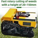 Tondeuse robotisée télécommandée pour pelouses de Jardin Ceintures Vertes, Tondeuse robotique électrique à Quatre Roues motrices Hybride électrique à l'huile – Image 4