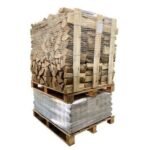Palette de Mixte Bois compressé + Box Bois de chauffage 40cm