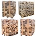 4 – Palettes (2 chêne blanc + 2 Hêtre/Charme) – Bûches de 40 cm