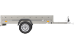 Remorque voiture simple essieu Unitrailer Garden Trailer 230 x 125 cm avec timon fixe 500/750 kg – Image 5
