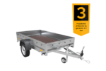 Remorque voiture simple essieu Unitrailer Garden Trailer 230 x 125 cm avec timon fixe 500/750 kg – Image 7