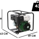 Motopompe thermique Greenbay GB-HPWP 80 – Hauteur d’élévation importante – avec raccords de 80 mm