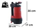Pompe immergée pour citerne Einhell GE-PP 5555 RB-A – Corps en plastique – 5500l/h
